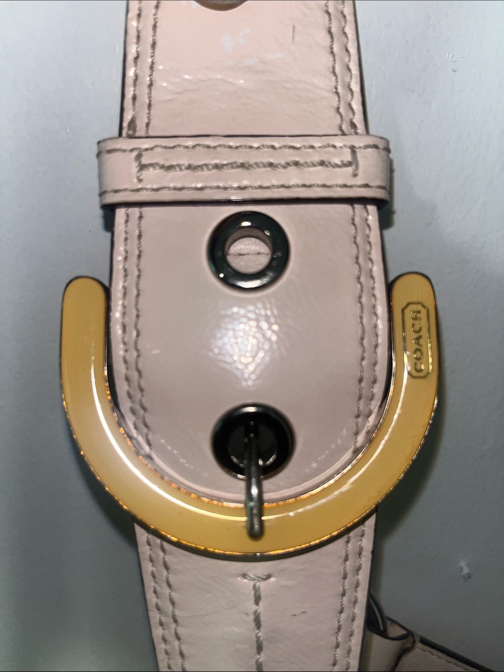 Coach Signature Soho Hobo bag featuring khaki monogram canvas and ivory leather - Picture 13 of 13